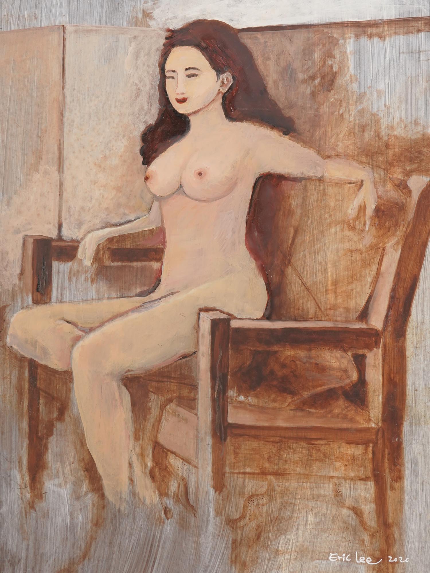 AMERICAN STUDIO PORTRAIT PAINTING BY ERIC LEE PIC-1